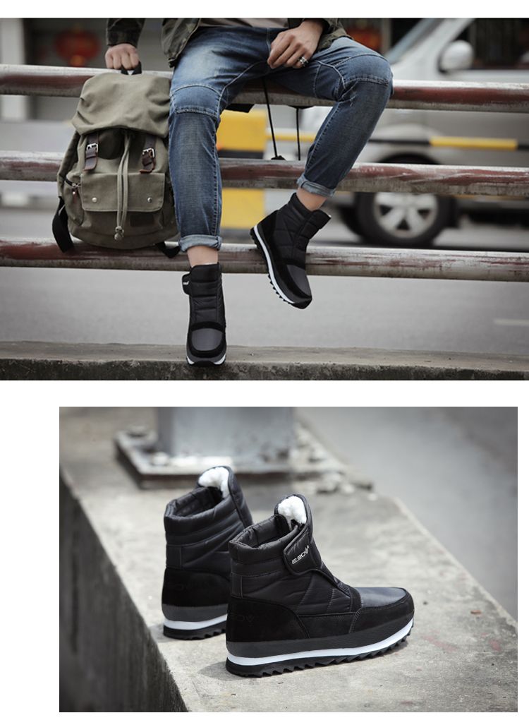 Herenschoenen Winter Warm Slee Bodem Lage Enkellaarzen_voghion.com