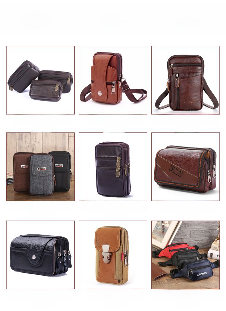 Naujas natūralios odos mobiliojo telefono krepšys, vyriškas diržo ir juosmens krepšys, daugiafunkcis mobiliojo telefono dėklas, diržas, mobiliojo telefono juosmens krepšys, didmeninė prekyba_voghion.com