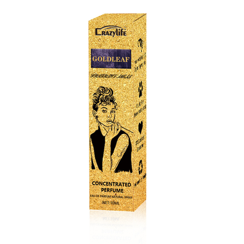 Perfume de feromonas con lámina dorada CRAzyLiFE, ambiente de coqueteo, 10 ml_voghion.com