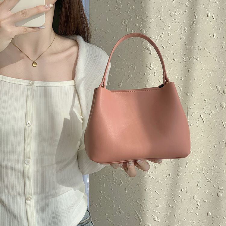 Damen-Beuteltasche, Erdbeerpulver, Umhängetasche, Mini-Tragetasche, kleine Tasche mit hochwertigem Temperament_voghion.com