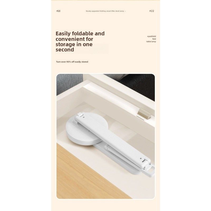 Lampada da tavolo per studenti, dormitorio, lettura, protezione degli occhi, grande testa, controllo touch, plug-in, lampada da comodino pieghevole a doppio scopo_voghion.com