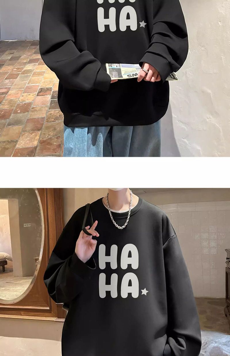Long sleeved sweatshirt men in autumn and winter, new American style loose inner layer bottom shirt for teenagers,_voghion.com