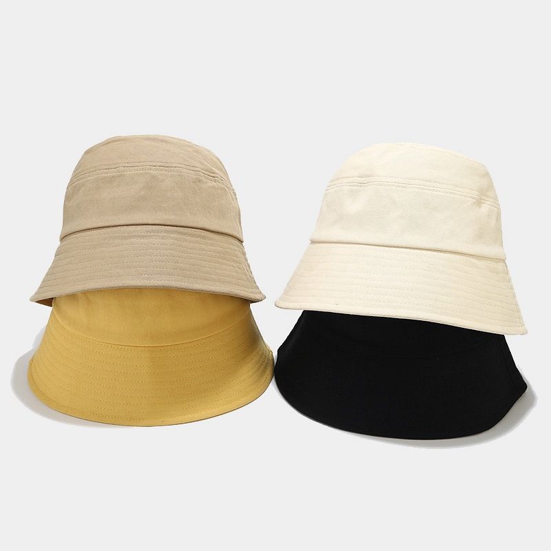 Ženski spomladanski in poletni enobarvni vsestranski sončni klobuk za pare, literarni majhen svež klobuk za umivalnik_voghion.com