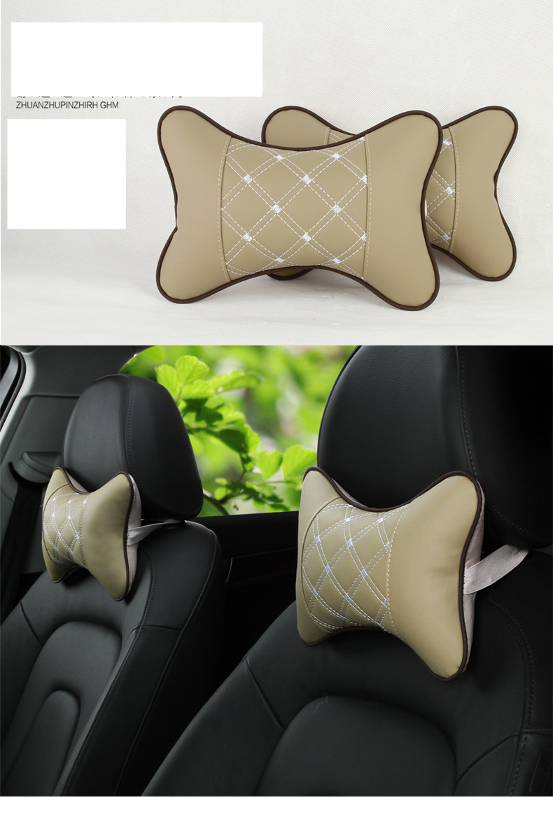 Produse de interior auto perna masina imitatie vin rosu tetiera 4 culori 26*17 perna gat indiferent de tetiera masina_voghion.com