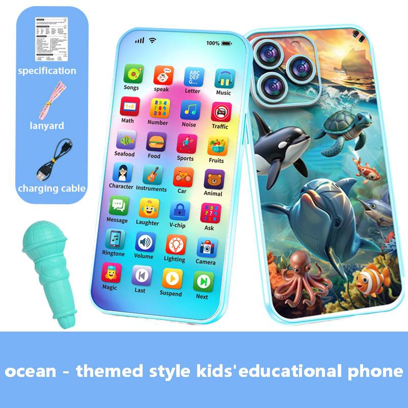 Children's Educational And Intelligent Mobile Phone - Multifunctional Learning Machine, Musical Simulation Toy For Boys And Girls。_voghion.com