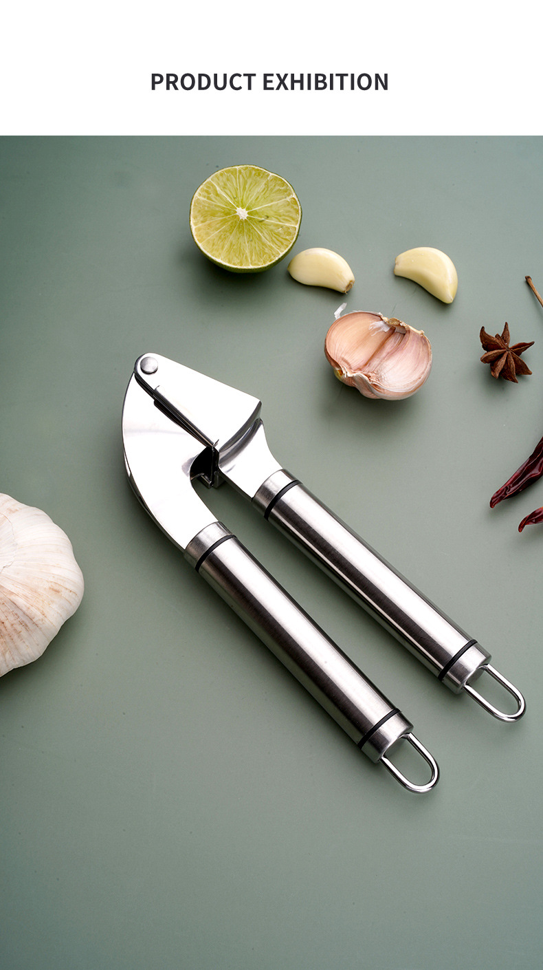 Stainless Steel Garlic Press Garlic Crusher Garlic Crusher Multi Function Garlic Mash Stirring Kitchen Gadget_voghion.com