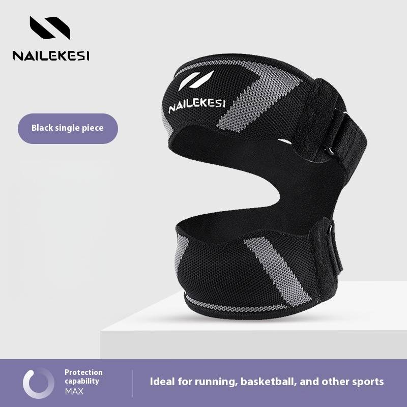 Professionele unisex kniebrace voor hardlopen, wandelen, badminton en sport - ademende compressiekous met siliconen vulling_voghion.com