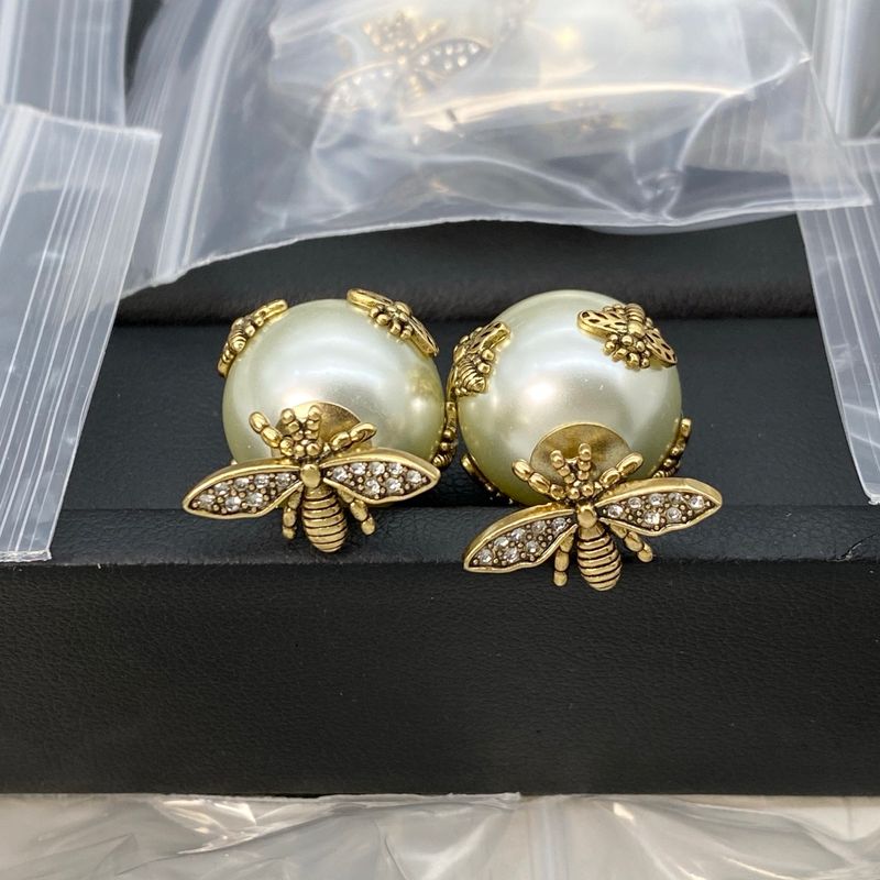 Orecchini di perle da donna di marca di lusso, orecchini di lusso personalizzati, squisiti orecchini di design_voghion.com