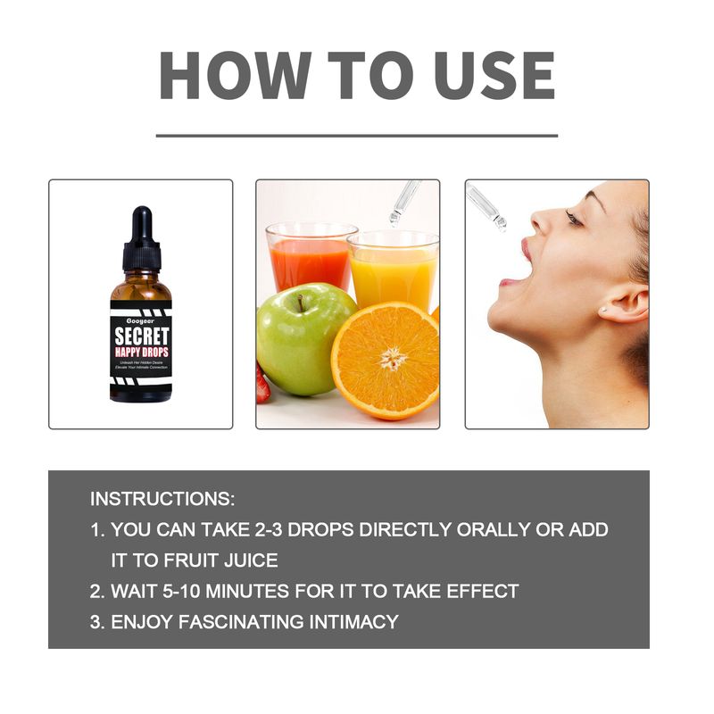 Gocce per la cura del corpo Googeer, forza e vitalità del corpo, felicità segreta, gocce per il piacere di corpo e mente_voghion.com