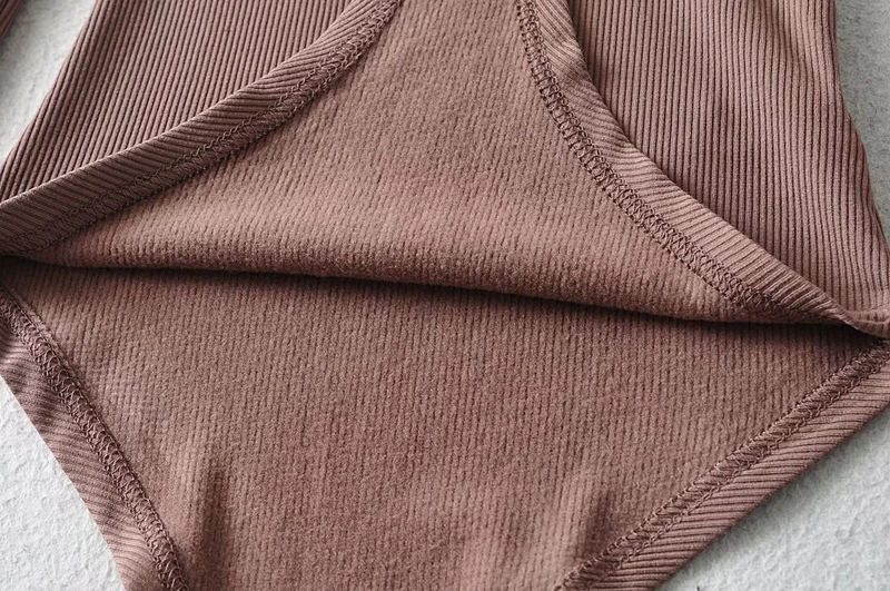 Combinaison à col roulé pour femmes Spice Girls, extensible et amincissante, T-shirt slim à manches longues, couleur unie_voghion.com