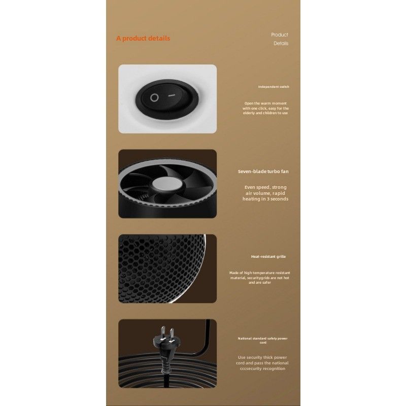 Nuovi riscaldatori transfrontalieri statunitensi ed europei, riscaldatori da tavolo domestici, piccoli mini ventilatori creativi per ufficio_voghion.com