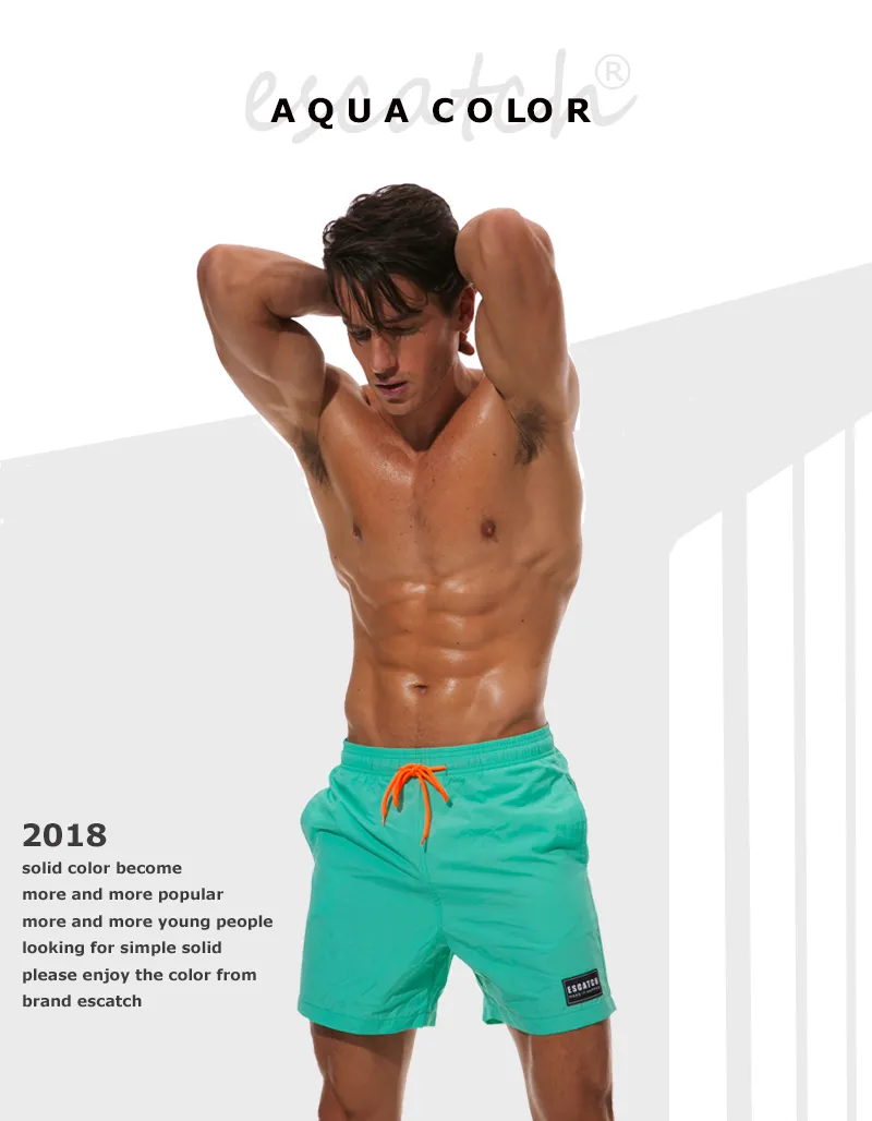 Badebekleidung, Badehose, Strand-Boardshorts, Badehose, Badeanzüge, Herren, Laufsport, Surfshorts_voghion.com
