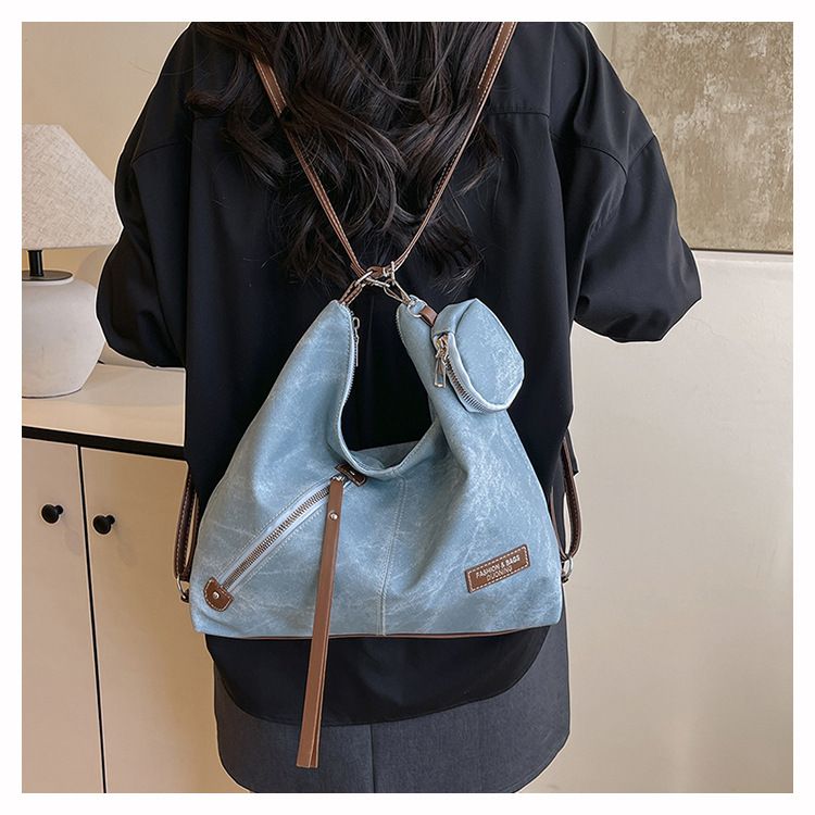 Zaino semplice per il tempo libero, grande capacità, nuova borsa a tracolla per primavera ed estate, la borsa da pendolare più popolare di quest'anno_voghion.com