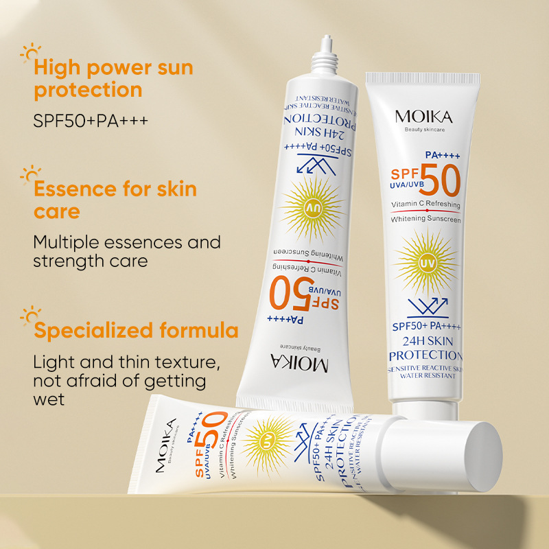 Flytande Summer Outdoor Moisturizing and Reparation Facial Hud UV Isolation Protection Cream_voghion.com