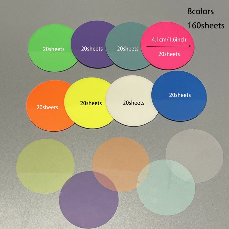 Transparent Waterproof Index Tabs, Round Sticky Notes For Books, Office & School Supplies, Colorful Page Markers, Reusable & Self-Adhesive, 16 Colors_voghion.com