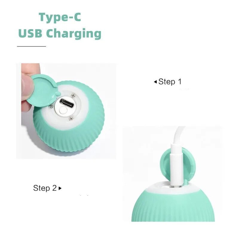 Electric Ball Interactive Automatic Rolling Intelligent Cat Cats Training Self-Moving Kitten Toys For Indoor Play_voghion.com