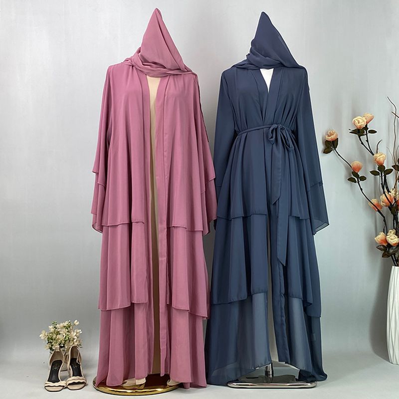 Sukienki na imprezę Eid Kimono Kpytomoa Plus Size Odzież damska Outer Banks Kaftan Marokański Hidżab Muzułmańskie Tureckie Pakistańskie Abaje_voghion.com