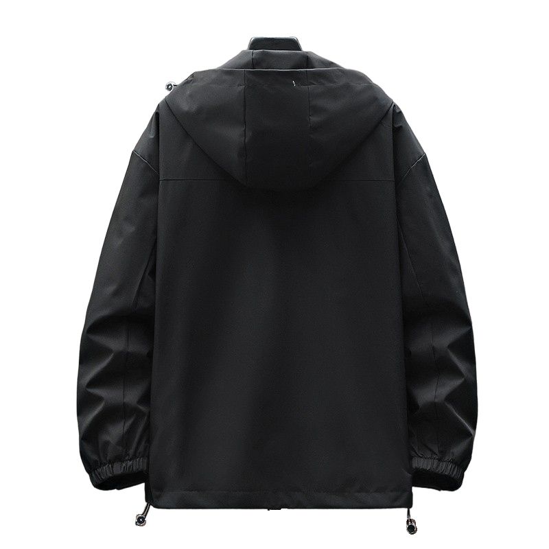 Wind Breaker Waterproof Sports Reversible Custom Jackets for Men Canvas Fabric Casual Zipper Jacket Woven Printed_voghion.com