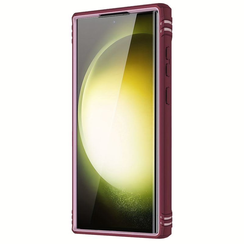 S23 Ultra 5G 6,8-inčna hibridna maskica za telefon, izdržljiva zaštitna maskica s prstenastim postoljem, utorom za karticu, zaštitom za kameru i preciznim izrezima za jednostavan pristup_voghion.com