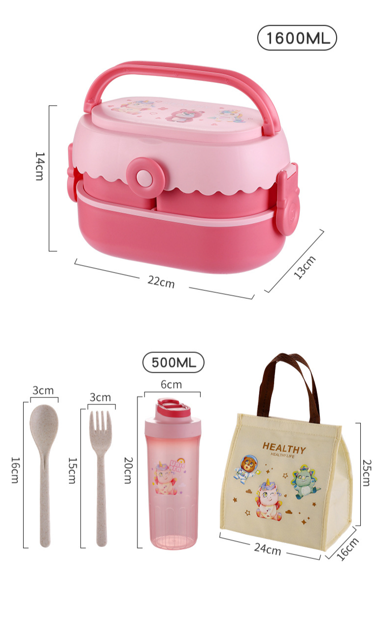 Tragbare Lunchbox mit Fächern für Studenten und Büroangestellte, mikrowellengeeignete Lunchbox, grenzüberschreitende Lunchbox, Lunchbox_voghion.com