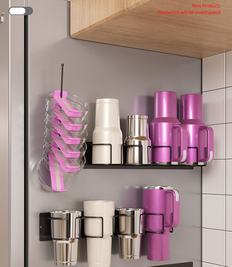 Family Organizer Cup Holder New Modular Magnetic Cup Holder Refrigerator Side Storage Rack_voghion.com