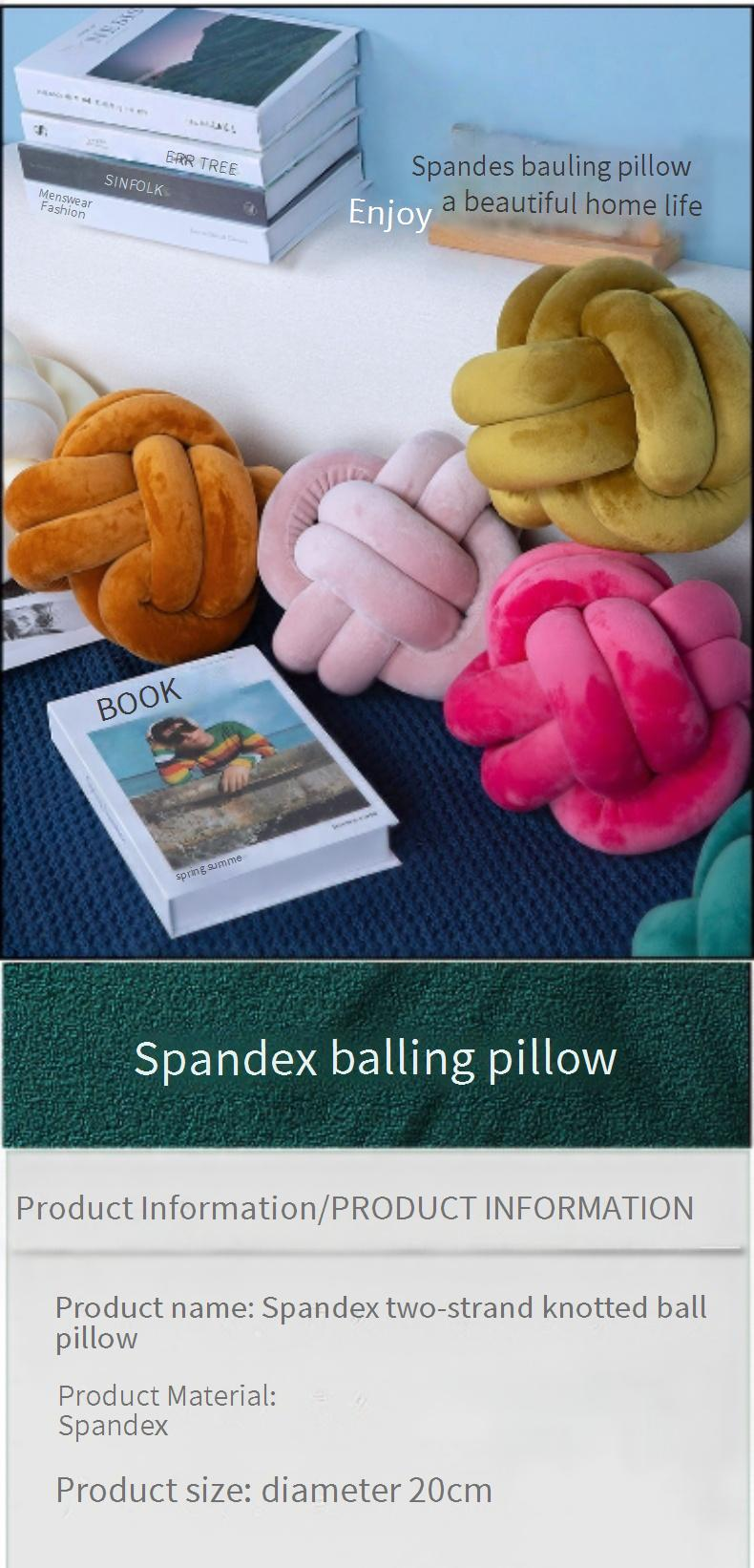 Nordisches Luxus-Samtkissen mit Knoten – handgewebtes Spandex-Quastenkissen mit Doppelseil-Design, weicher, dekorativer Überwurf aus Plüsch für Sofa und Bett_voghion.com