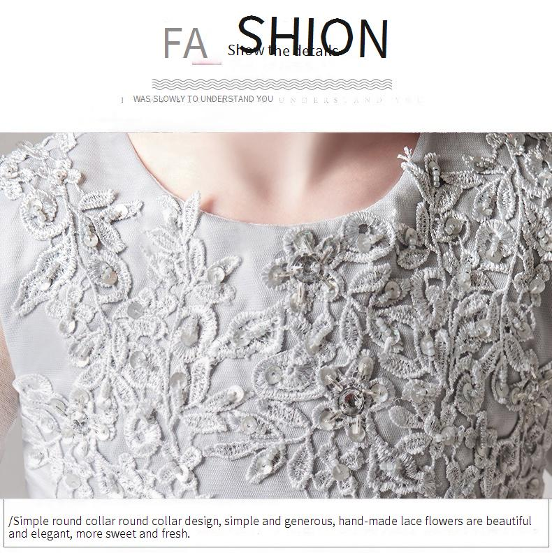 Kinderkleidung Mädchenkleid Prinzessinnenkleid Tutu Blumenmädchen Klavierauftritt Kostüm Kleines Gastgebergeburtstags-Laufsteg-Abendkleid Hochzeitskleid_voghion.com