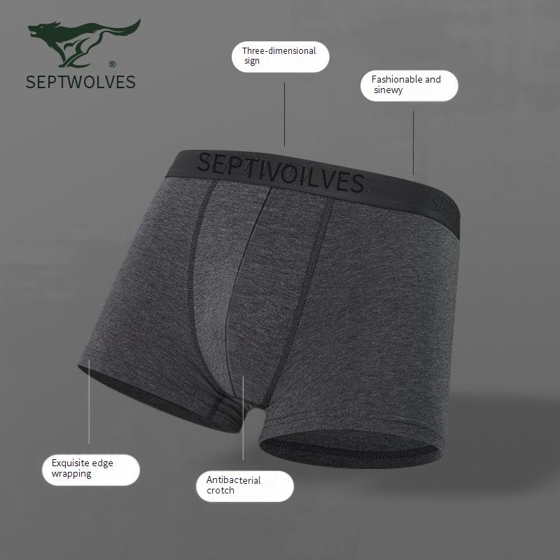Lot de 4 boxers pour homme en graphène antibactérien, en coton et ammoniac, gris_voghion.com