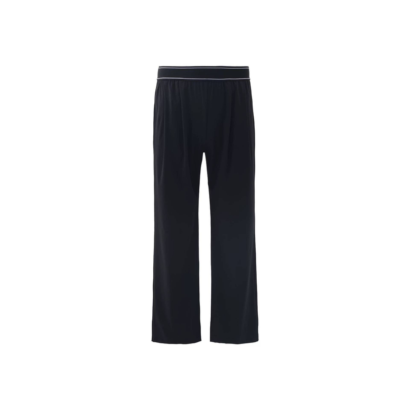 Men's Clothing Lightweight Stretch Polyester Straight Leg Casual Pants With Pleats - Breathable & Comfortable For Summer (Black/Grey, S/M/L/XL)_voghion.com