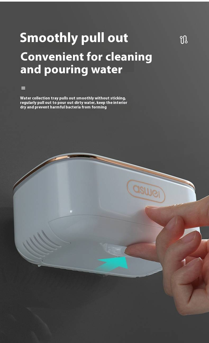 Flip-Top Soap Dish With Drainage – Wall-Mounted Bathroom Soap Holder, No-Drill Suction Cup Design, Hygienic Storage For Bar Soap_voghion.com