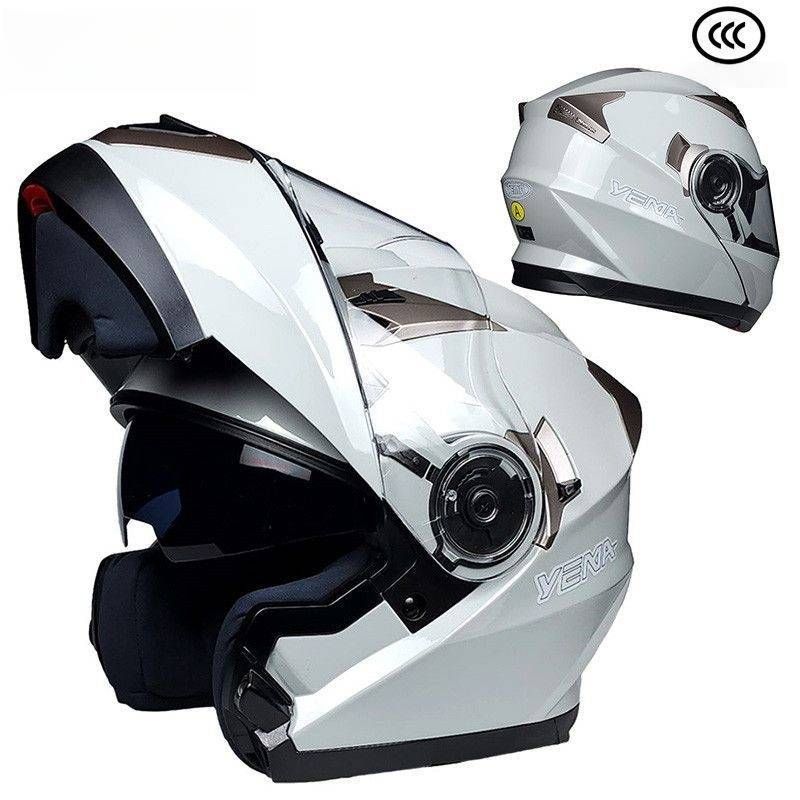 Motorcycle Helmet ABS Full Face Flip Up Helmet With 3C Certification For Men & Women, All-Season Riding, XL/XXL_voghion.com