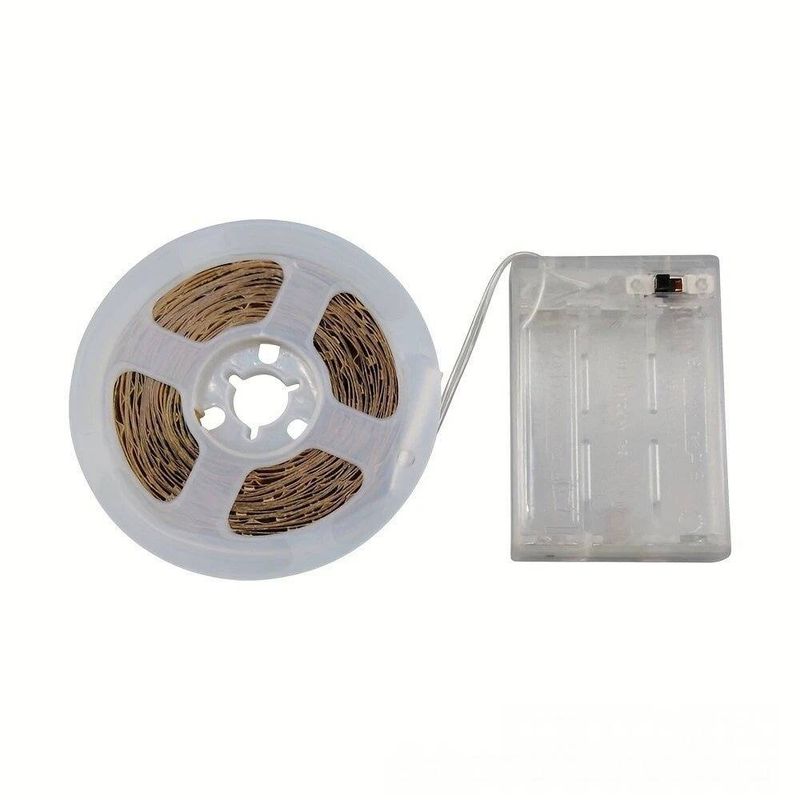 LED Battery Box Light Strip Battery Powered 5V Low Voltage 2835 Monochrome TV Background Wall Cabinet Room Lighting_voghion.com