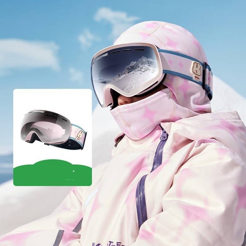 Kids Snow Goggles – Anti-Fog UV Protection Ski Glasses For Boys & Girls | Wide Lens Winter Sports Goggles With Adjustable Strap (Ages 4-12)_voghion.com