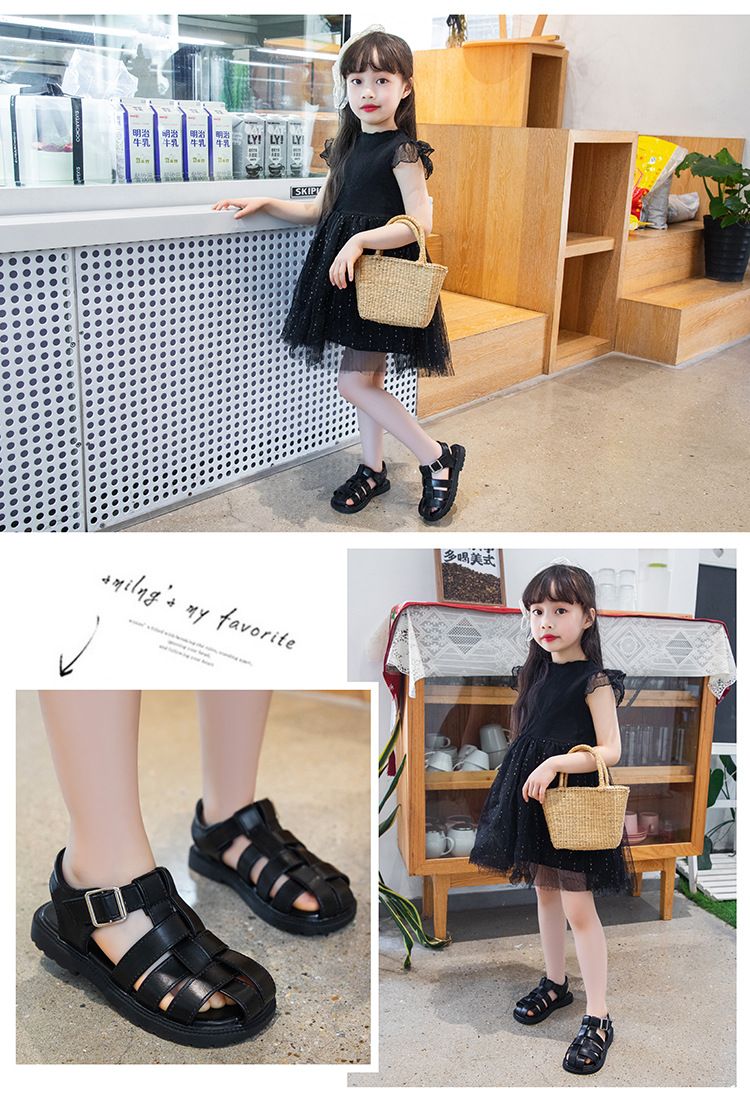 Baotou-Sandalen für Mädchen 2024, Sommer neue Jungen, weiche Sohle, rutschfeste Schuhe, Kinder, Baby, hohle Strand-Hausschuhe_voghion.com