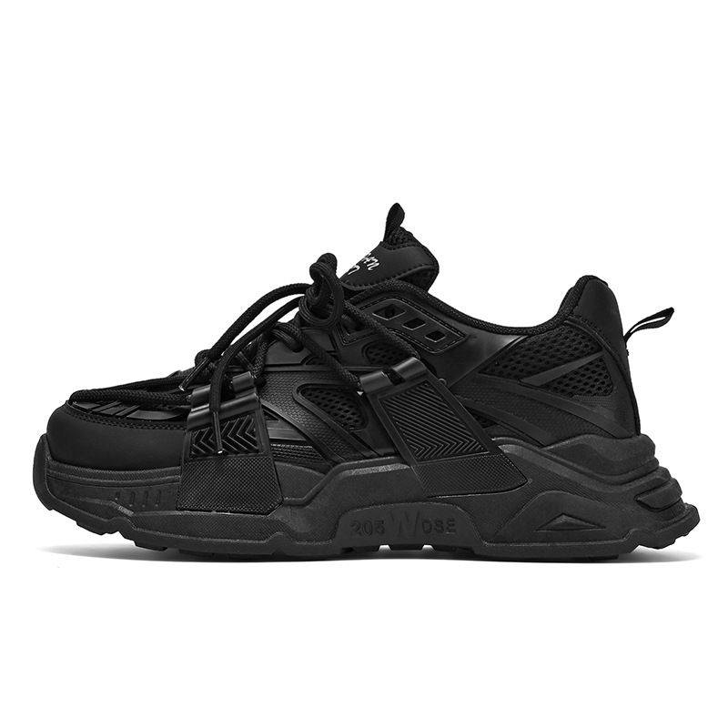 Scarpe da corsa sportive e per il tempo libero con suola spessa, per uomo, estive 2025, traspiranti, grigie, per papà e studenti_voghion.com