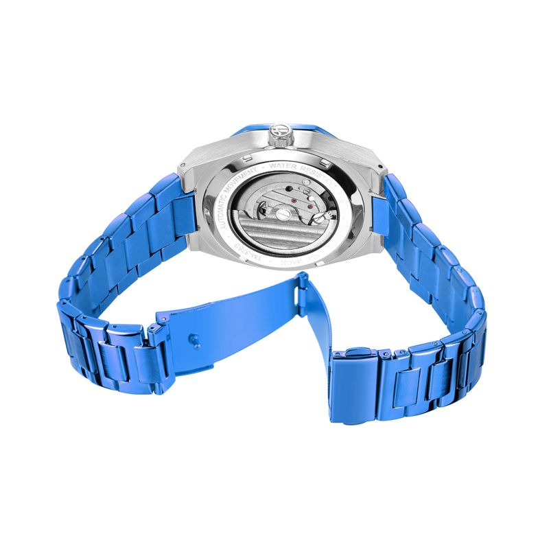 Men's Automatic Mechanical Watch With Luminous Hands, Three Subdials, And Day Display - Stainless Steel Band Six Pin Week Steel Belt Mechanical Watch_voghion.com