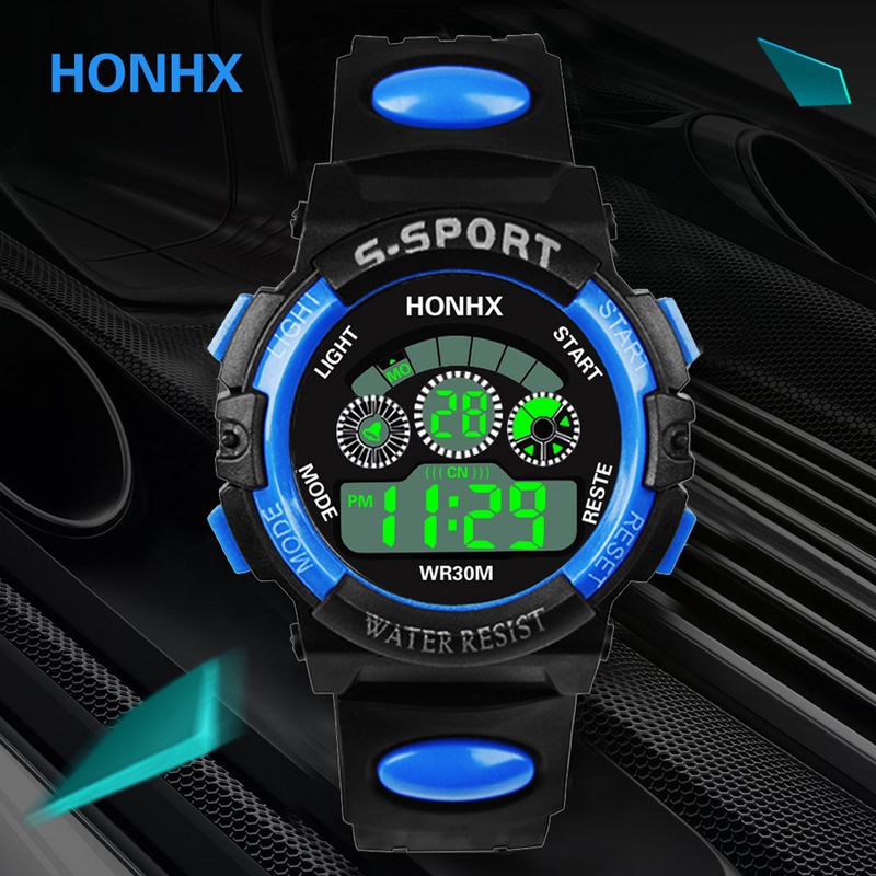 Children's watch Male and female students children's electronic watch LED luminous multifunctional watch ins Unicorn electronic watch_voghion.com