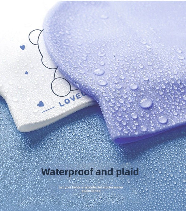 Masque de natation universel en silicone pour enfants et adultes, tendance, pour femmes, cheveux longs, étanche, confortable, antidérapant_voghion.com