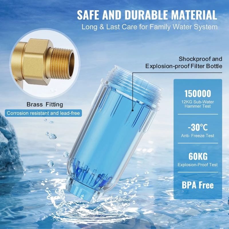 Filter 3 Water House Spin Filter H Water 4 4 Rate High Whole Well Micron Whole MNPT Down Filt For Flow 40 House T Sediment For_voghion.com