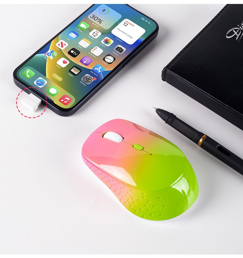 Typec vevőegység vezeték nélküli egér férfiaknak és nőknek némítás iPhone-hoz, könyvhöz, notebookhoz, telefonhoz, iPadhez, tablethez_voghion.com