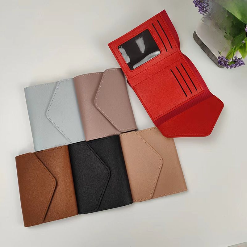 New Women's Wallet Fashion Simple Three-fold Short Wallet Multi-card Multi-function Coin Purse_voghion.com