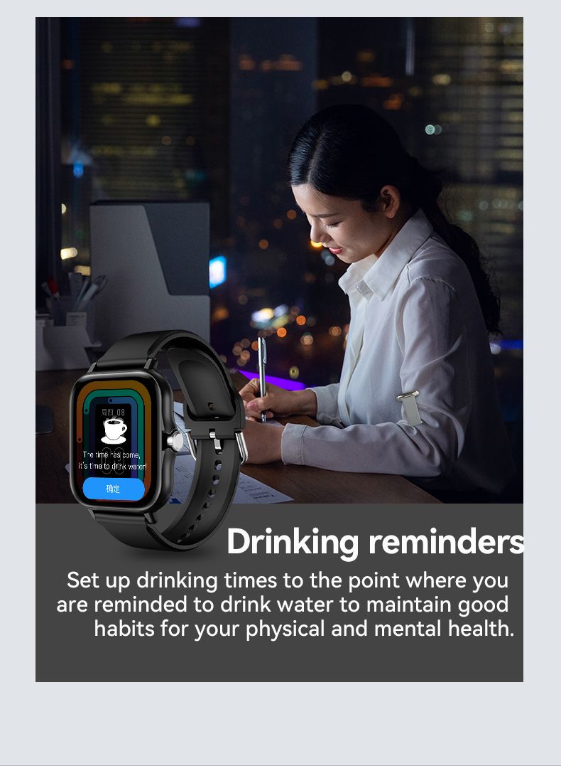 LAXASFIT 2025 Android IOS Bluetooth Talk Heart Rate Monitor Sleep Record Sports Smart Watch Ladies Men Gift_voghion.com