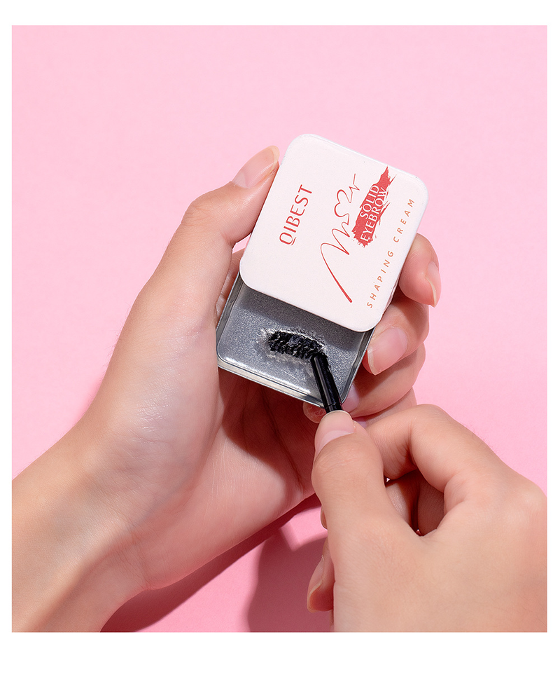 carina QIBEST Άχρωμο Σαπούνι Φυσική Στερεοσκοπική Κρέμα Τζελ Σταθεροποίησης Φρυδιών_voghion.com