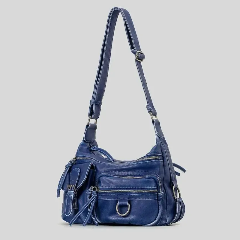 Designer 2025 Vintage Mehrere Taschen Frauen Schulter Taschen Gewaschen Pu Leder Crossbody Retro Motorrad Y2k Sac Für_voghion.com