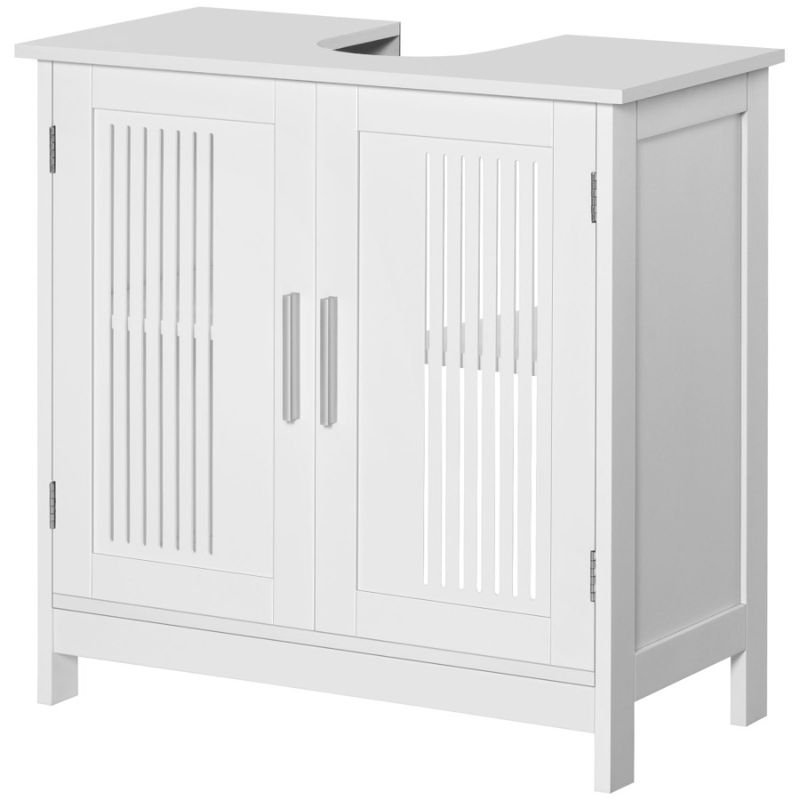 Sink Cabinet Adjustable Vanity Under With Doors Under Sink Bathroom With Modern Pedestal Cabinet Bathroom Kleankin S Cupboard 2_voghion.com