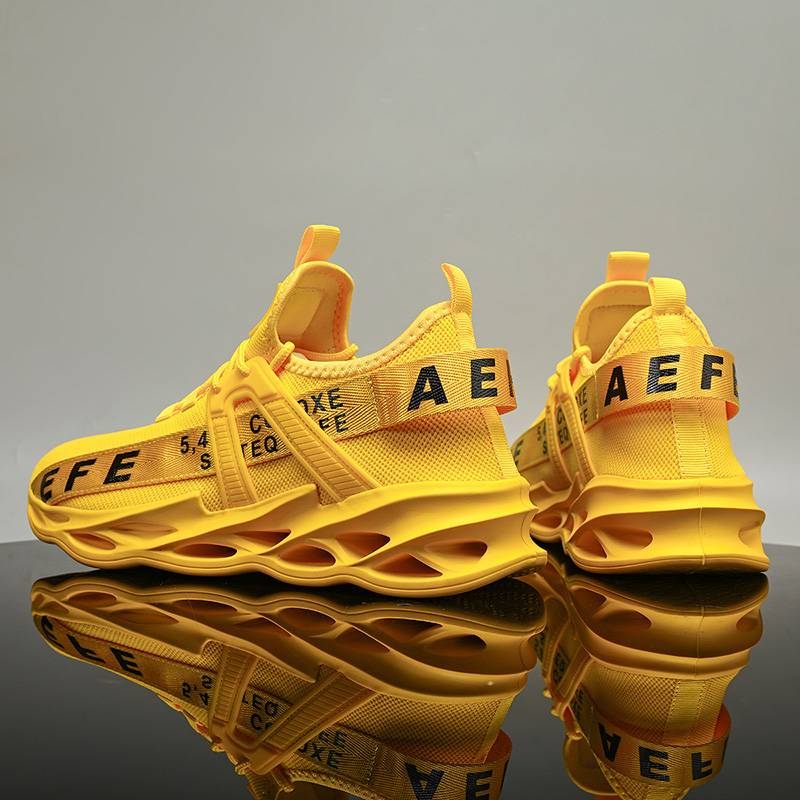 Nuevos zapatos casuales explosivos para deportes al aire libre, transpirables, ligeros, de talla grande, sin cordones, para correr_voghion.com