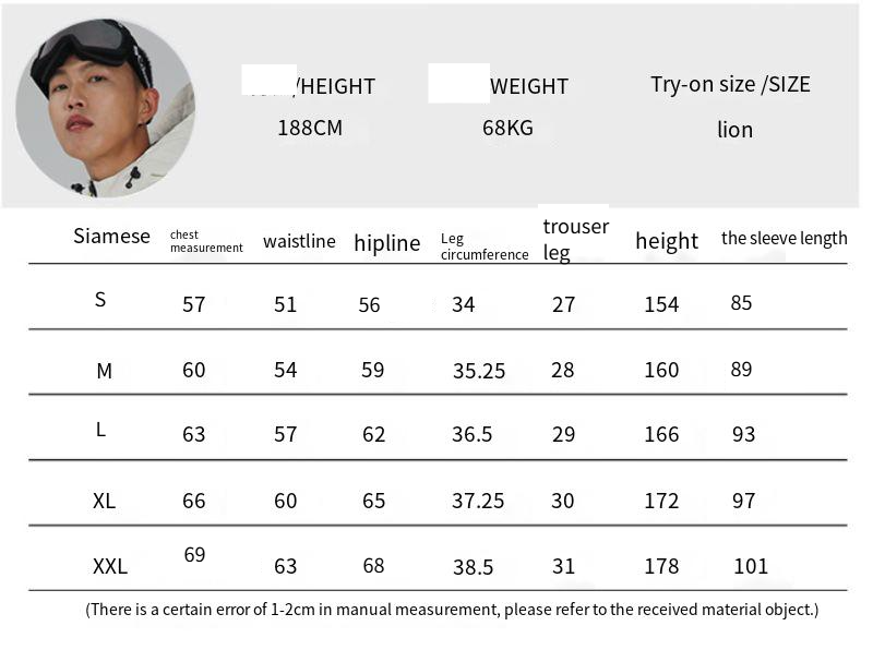 Neuer Snowboard-Einteiler-Skianzug für Herren im Winter, winddicht und wasserdicht, für Männer und Paare, Schneefeldkontrolle, verdickt, um warm zu bleiben_voghion.com