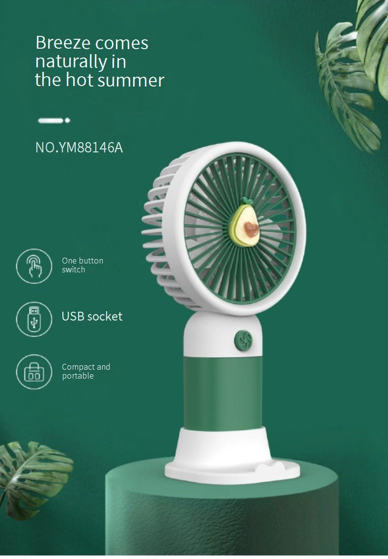 Handheld Mini Fan With Logo - USB Rechargeable Portable Fan For Gifts, Promotional Items & Student Prizes, Compact & Lightweight_voghion.com