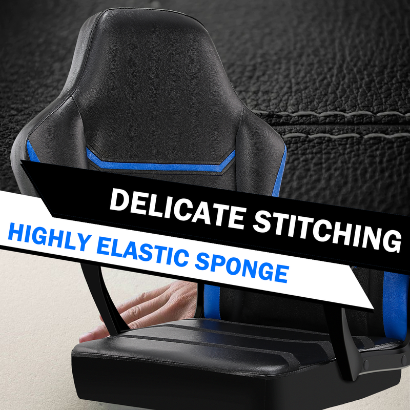 Ergonomischer Gaming-Stuhl mit komfortablen Akzenten, dreilagige Kissen, PU-Leder (wasserdicht, leicht zu reinigen), 136 kg Tragkraft, Gaming/Büro_voghion.com