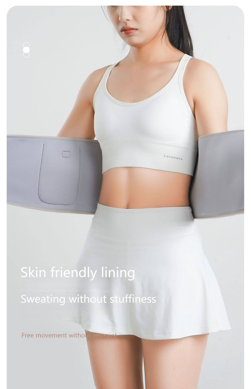 Slimming Waist Trainer Belt For Women - Adjustable Sweat Waist Wrap For Running, Hula Hoop, Jump Rope & Fitness Workouts With Phone Pocket_voghion.com